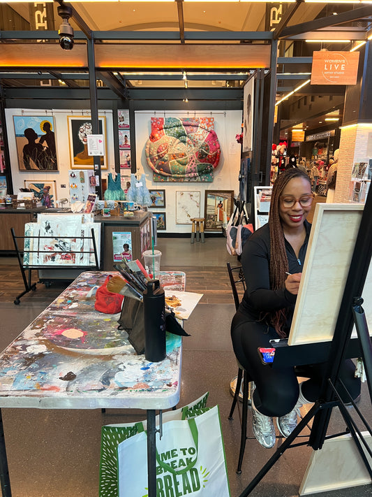 Inside Look: Angelica London LIVE Painting