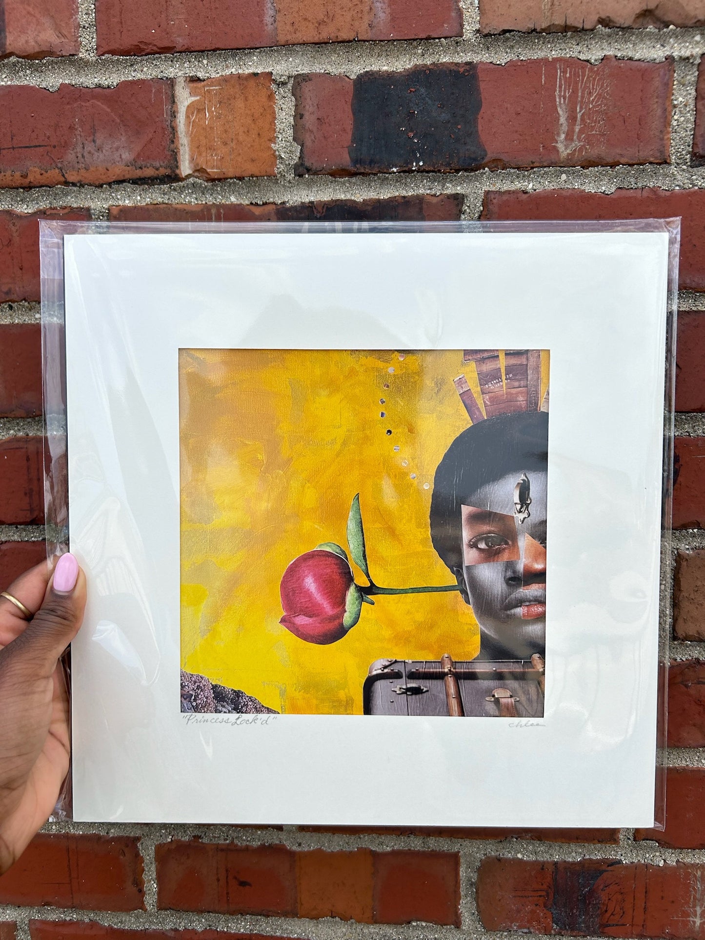 "Princess Locked" Matted Print by Candace Hunter