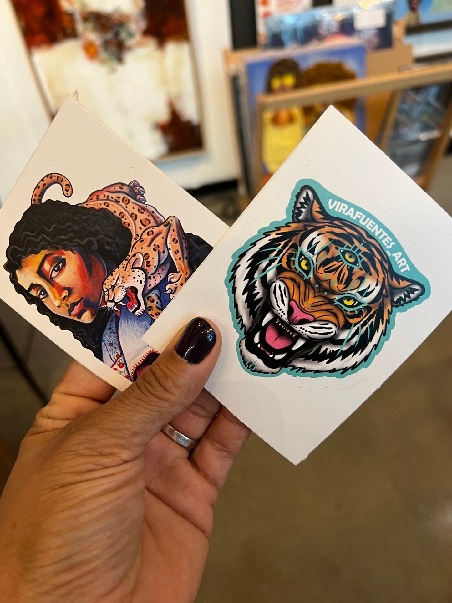 Large Animal Art Stickers