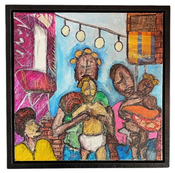 Wee Light, Original Mixed Media by Tye Johnson