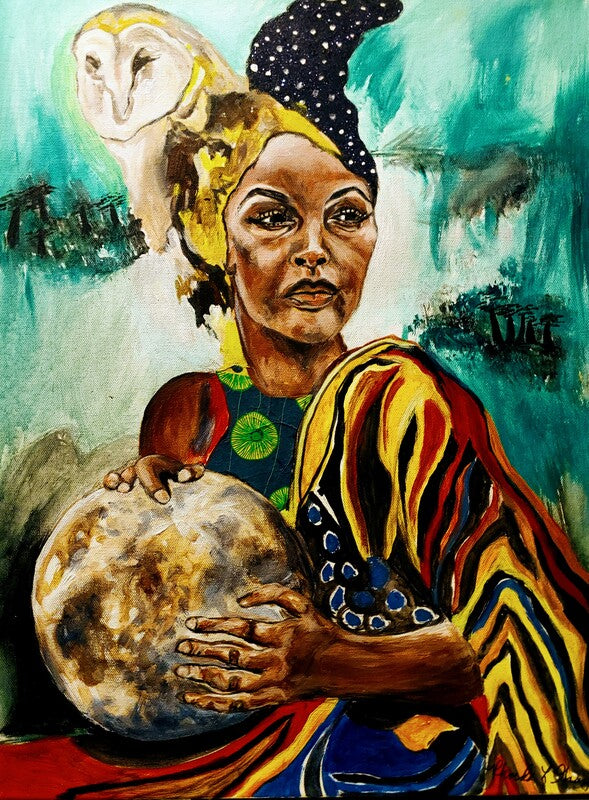 Ancient Wisdom (Mixed Media)