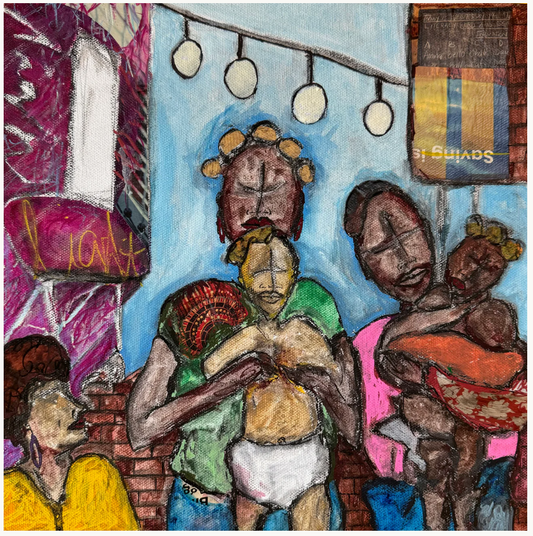 Wee Light, Original Mixed Media by Tye Johnson