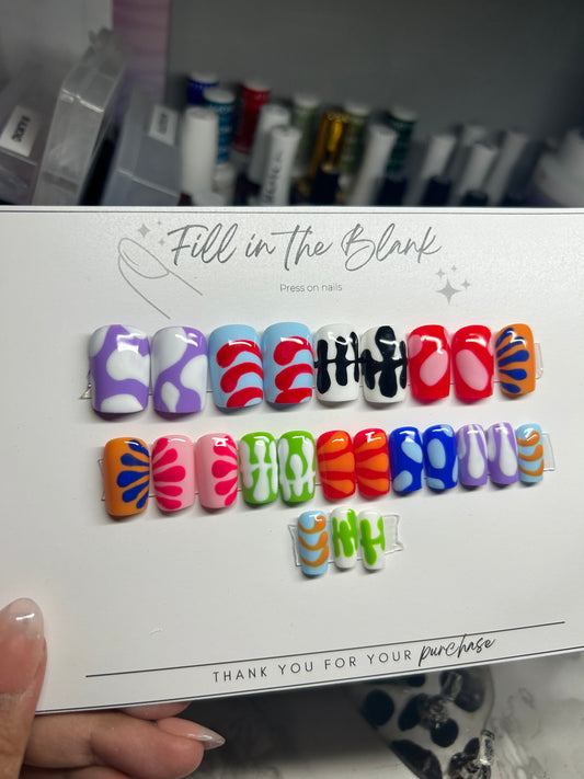 Hand Painted Nail Set